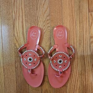 JACK ROGERS  JELLY THONG SANDALS